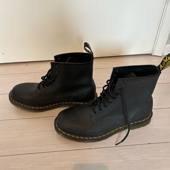Dr. Martens Black Leather Boots - Picture 3 of 4